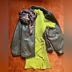 Reformation Zia Mini Dress in Green